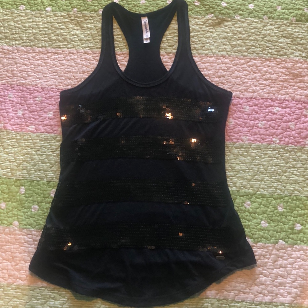 Black tank top